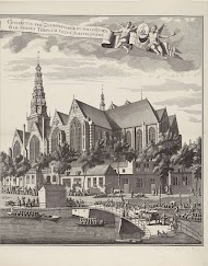Gezicht op de Oude Kerk te Amsterdam
