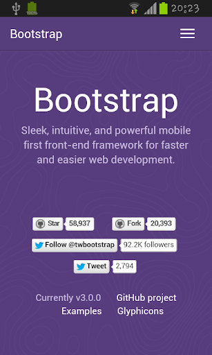 Bootstrap 3.1 docs and example