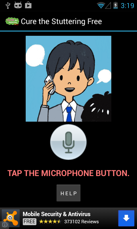 Android application Cure The Stuttering Free screenshort