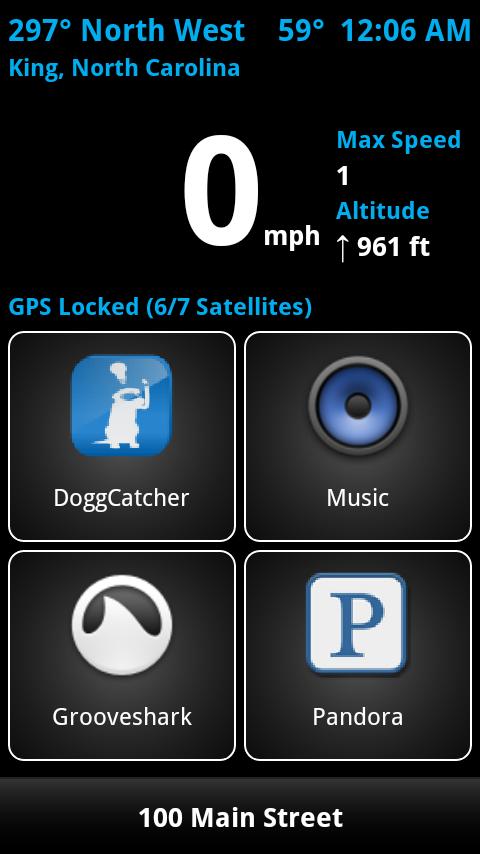 Android application Car Dashboard Pro screenshort