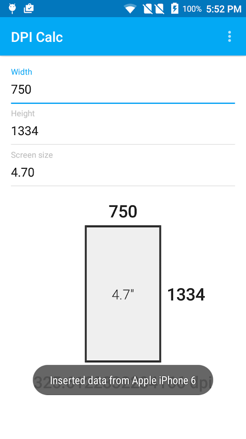 DPI Calculator Android Apps on Google Play