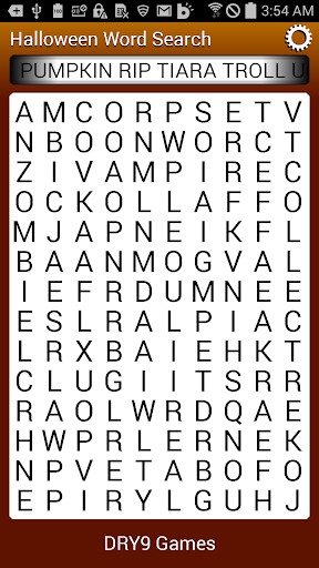 Halloween Word Search