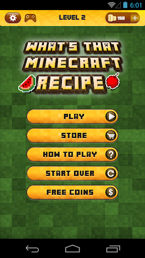 Guess The Recipe For Minecraft