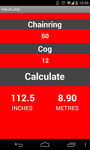 VeloBuddy - Gear Calculator