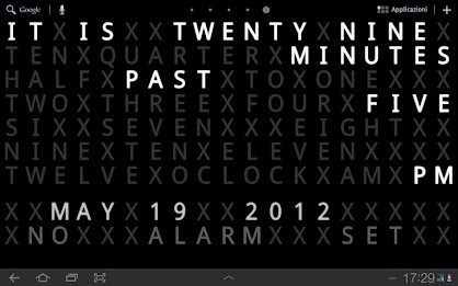 Text Clock Live Wallpaper poster 4