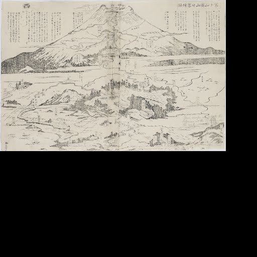 Pilgrims Map Of Mount Fuji And Surrounding Temples Google Arts Culture