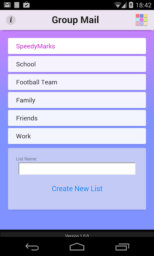   Group Mail – Capture d'écran 
