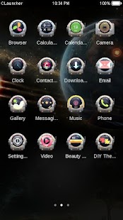 download Dark Space Theme C Launcher free