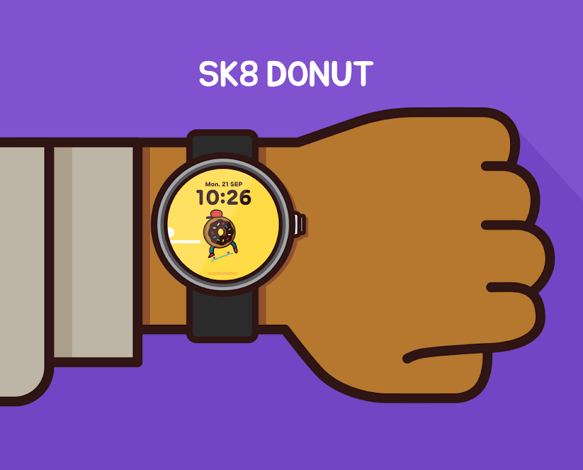 SK8 Donut watchface by Atmos Screen 3