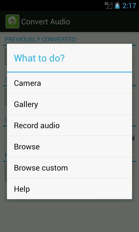 Convert Audio Screen 3