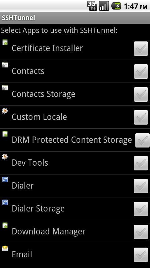 SSH Tunnel - screenshot