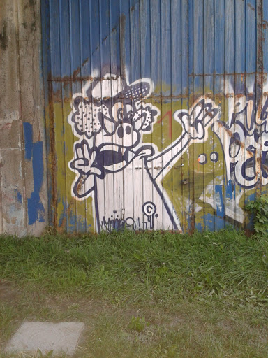 Evil Karate Pig Graffiti