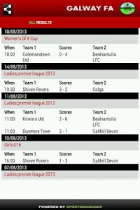 Galway FA - Official Galway FA app. 'Live' club fixtures, results, tables & news. - Android ...