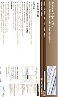 SAP BusinessObjects Tips Screenshots 0
