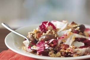 Mushroom, Radicchio and Bulgur Salad