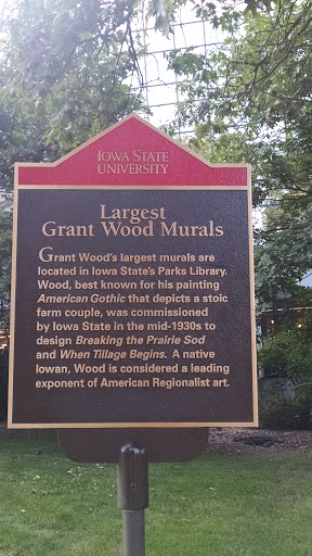 Grant Wood Historical Marker