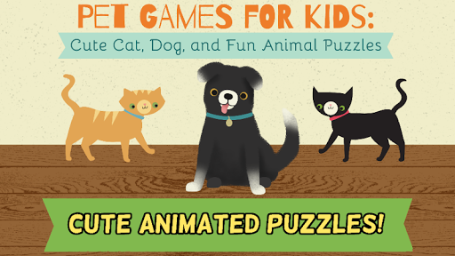 子どものためのペットゲーム-ネコ 犬そして楽しい動物パズル