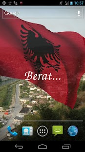 3D Albania Flag Live Wallpaper Screenshots 4
