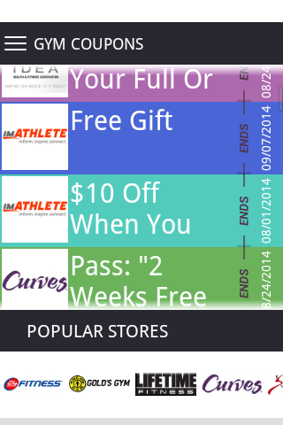 Gym Coupons