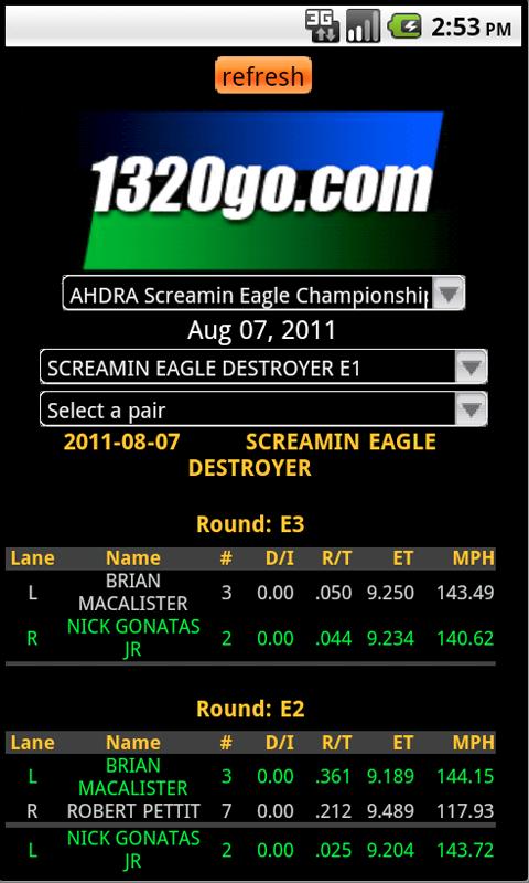 1320go Live Timing Online Screen 3