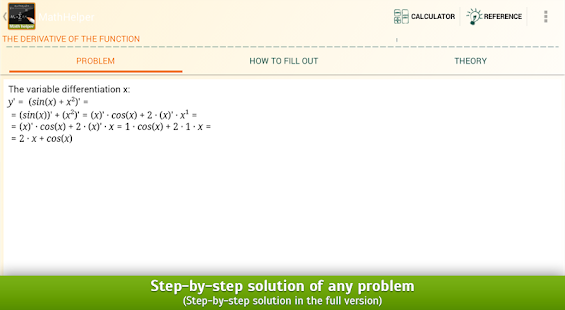 Math Helper - Algebra Calculus - screenshot thumbnail