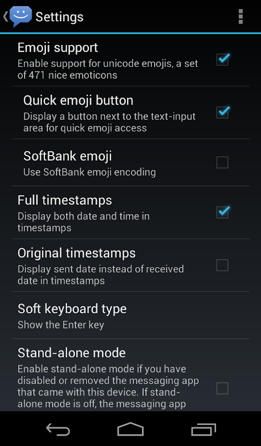 8sms (Stock Messaging, KitKat) - screenshot