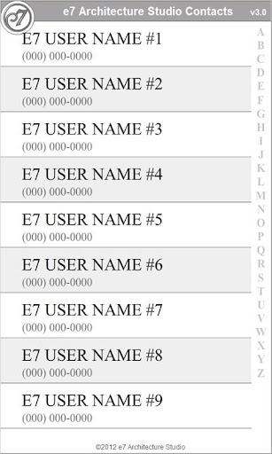 e7 Contacts