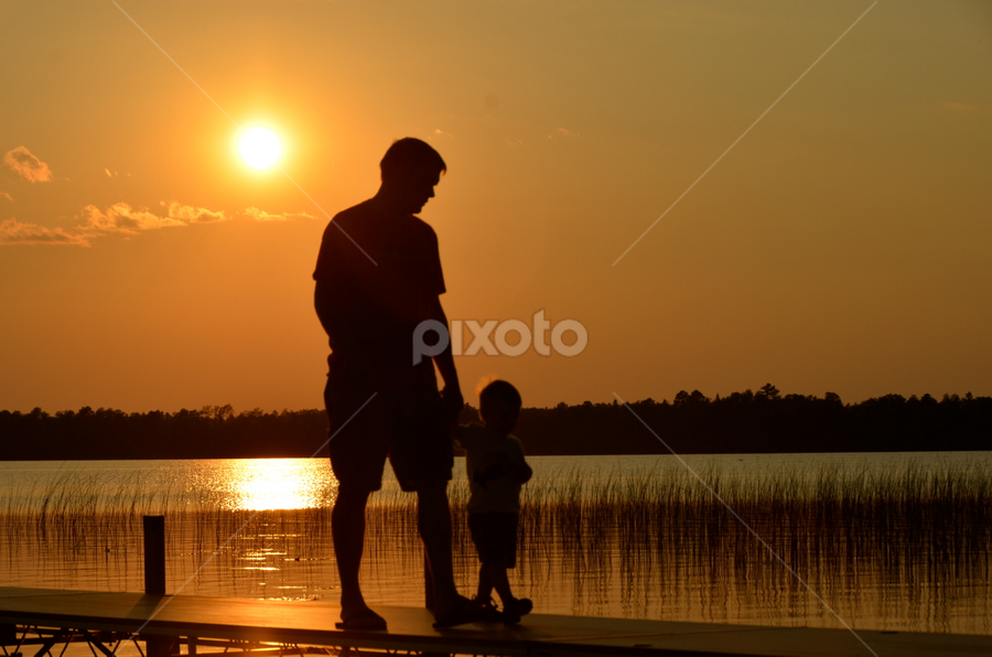 Sunset, Wolf Lake, Minnesota by Kathleen Koehlmoos - Landscapes Sunsets & Sunrises