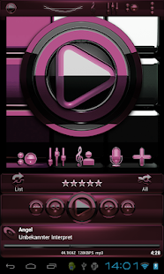 How to download Poweramp skin Black Bordeaux 3.02 unlimited apk for bluestacks