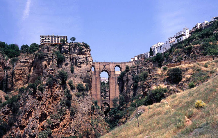 El Tajo, the historic bridge in Ronda in Spain's province of Málaga.