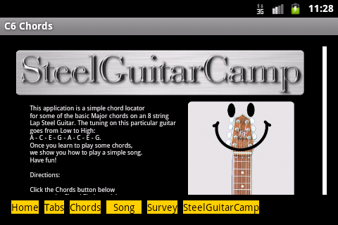 Simple C6 Major Chord Locator