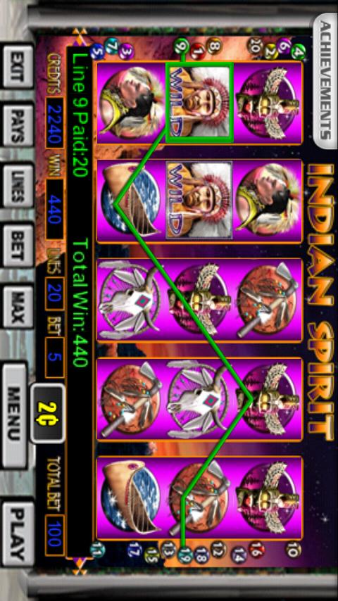 Indian Spirit Slot Machine Screen 2