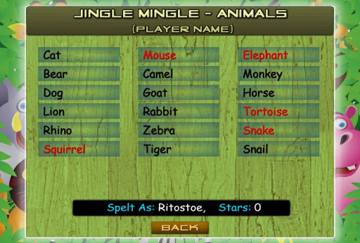 【免費解謎App】Jingle Mingle Animals Spelling-APP點子