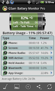 GSam Battery Monitor Pro - screenshot thumbnail