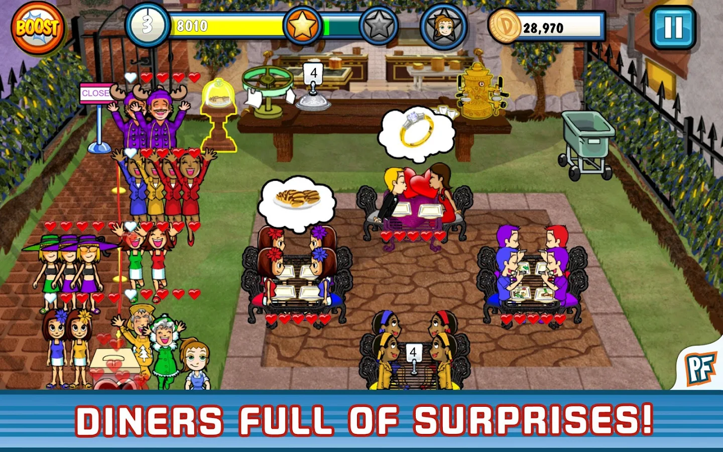 Игра Diner Dash Deluxe на Андроид