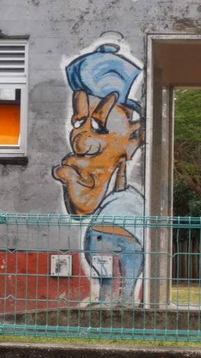 Donguri Park Man Graffiti
