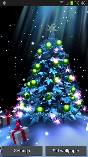 Sfondi Natalizi Android.Xmas 2012 Christmas Tree 3d Altro Bellissimo Live Wallpaper Supernerd It