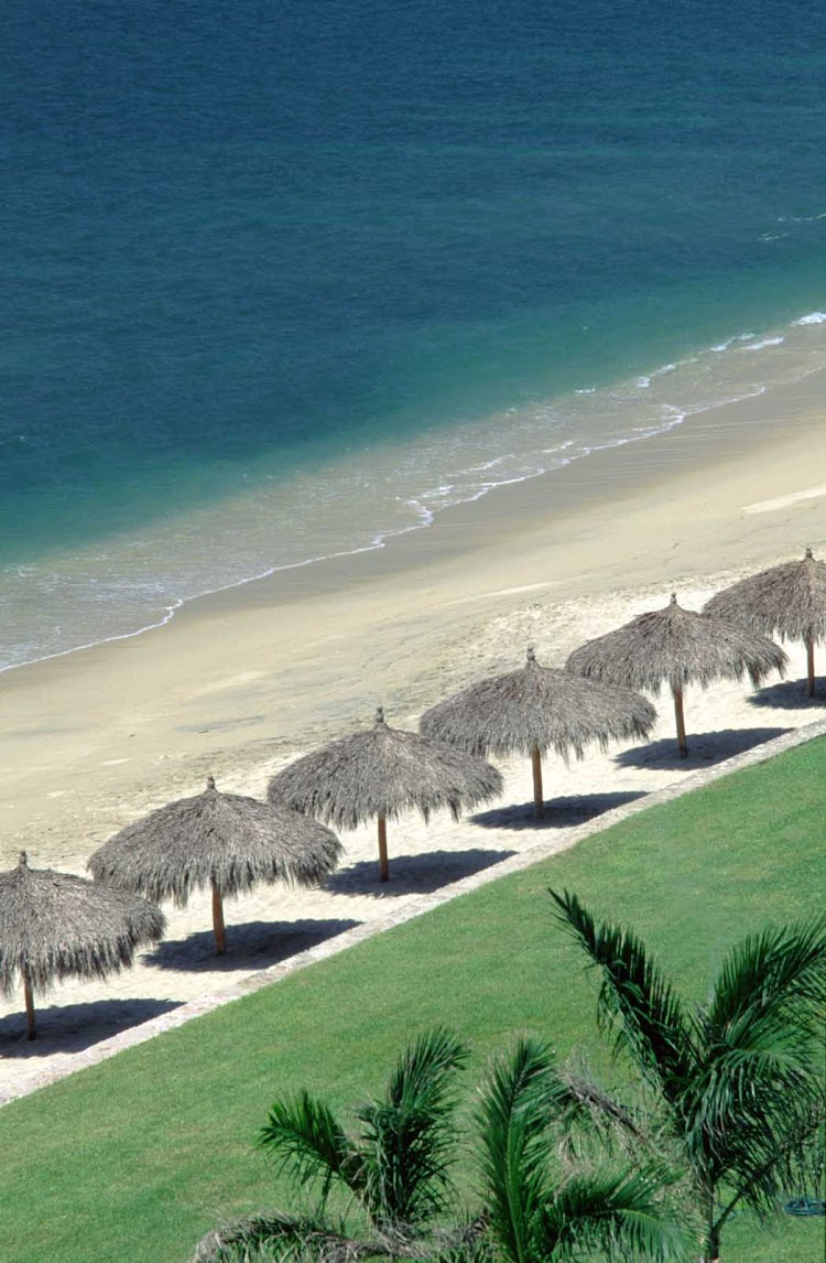 Flamingo Beach in Nueva Vallarta on the west coast of Mexico.