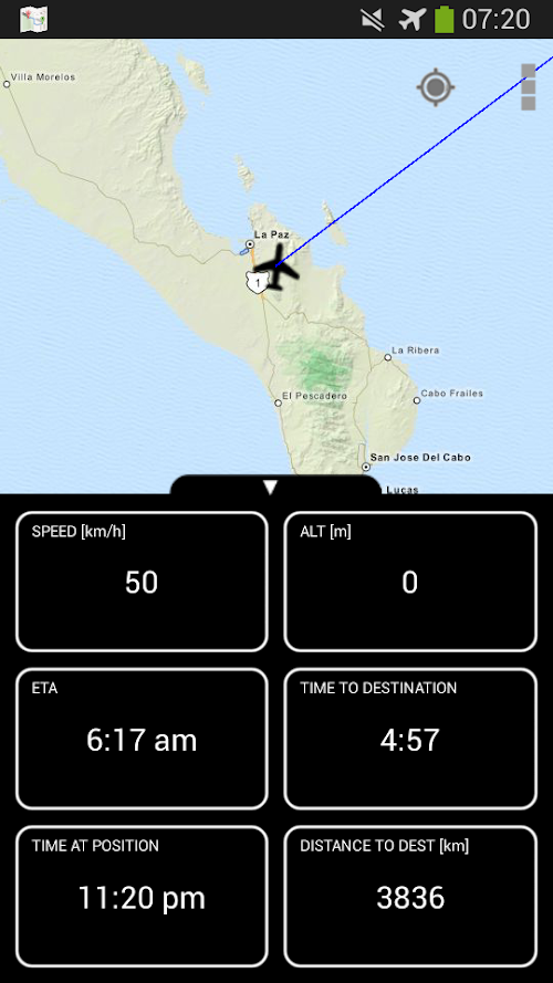 Android application Flight Map HD screenshort