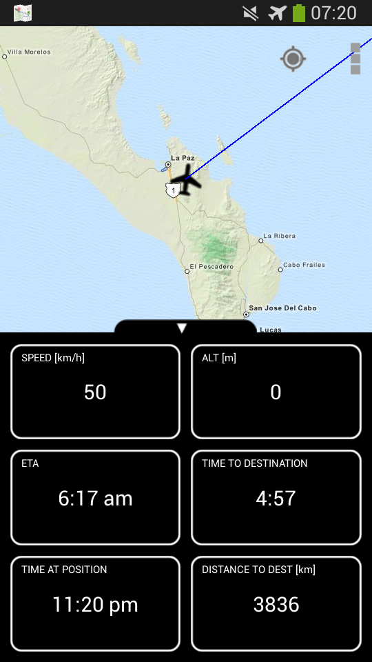 Flight Map HD Screen 1