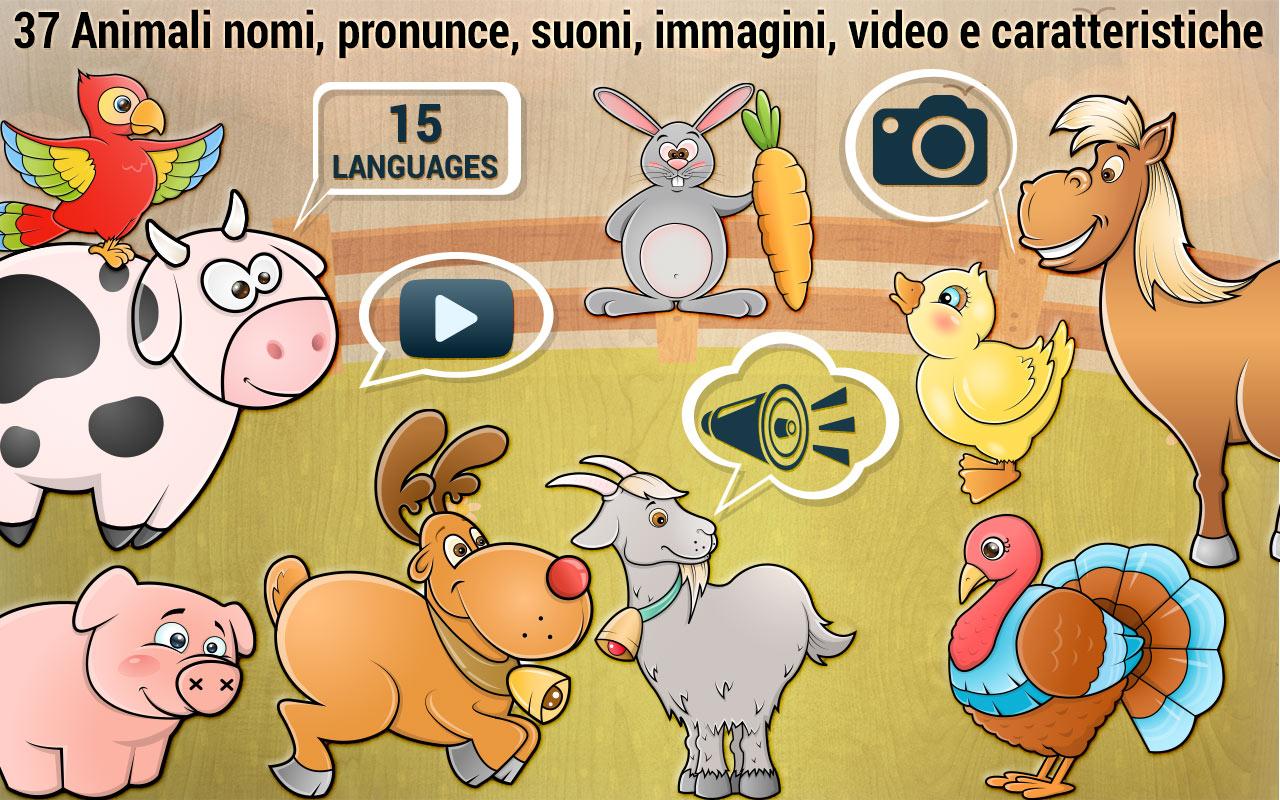 Android application Toddler Kids puzzle game - Animals screenshort