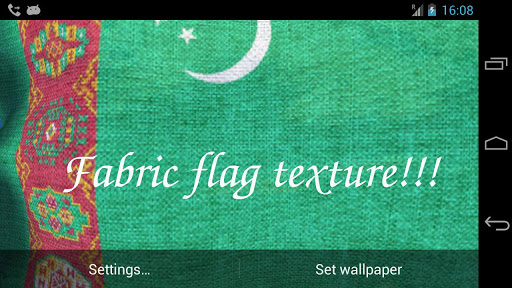 【免費個人化App】3D Turkmenistan Flag LWP +-APP點子