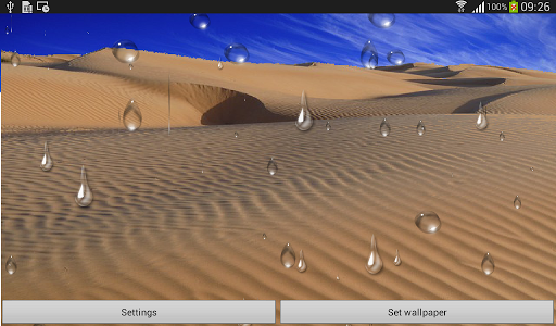 Rainy Desert Live Wallpaper