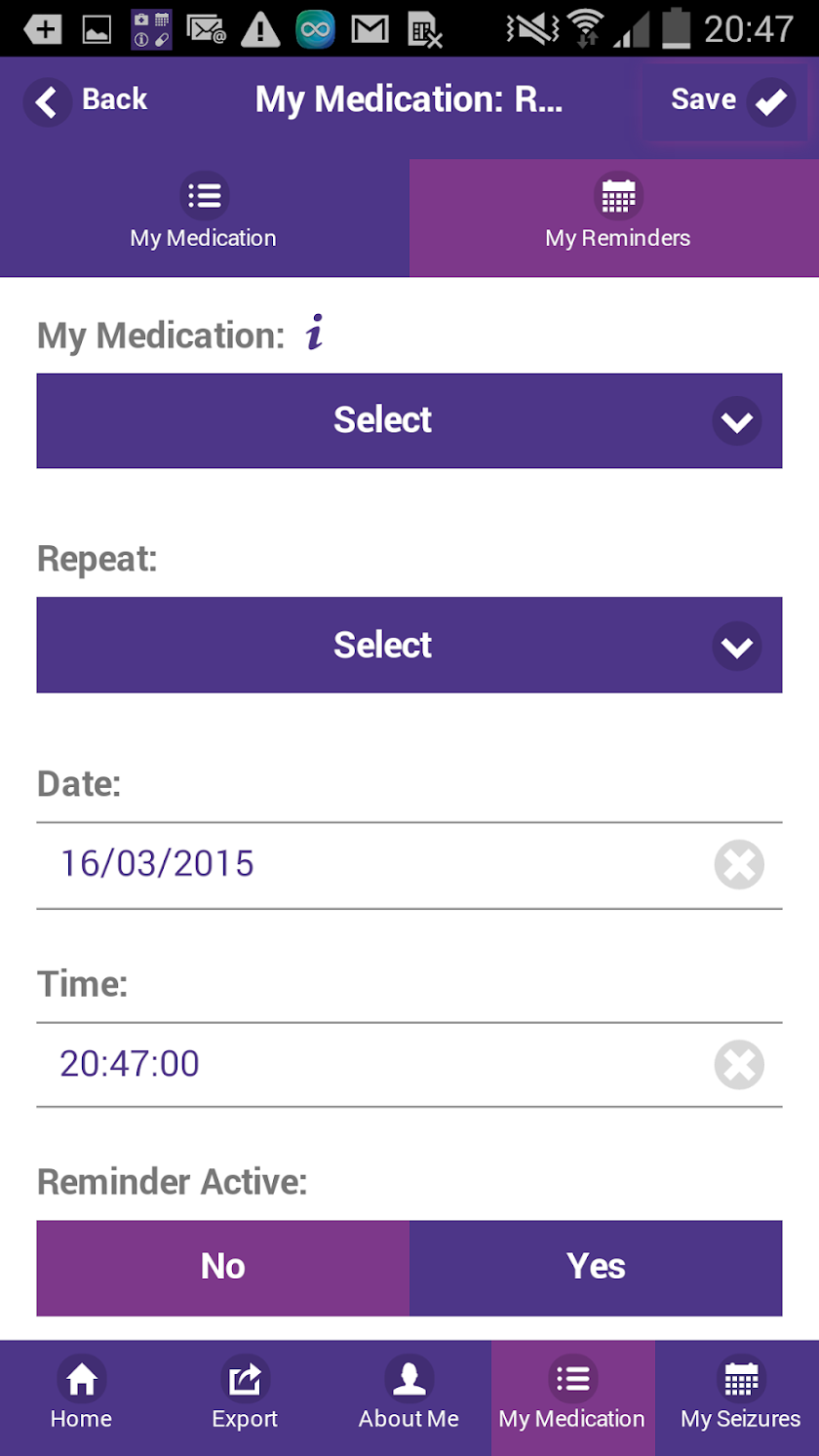 Epilepsy Tool Kit Screen 3