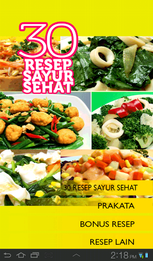 【免費書籍App】30 Resep Sayur Sehat-APP點子