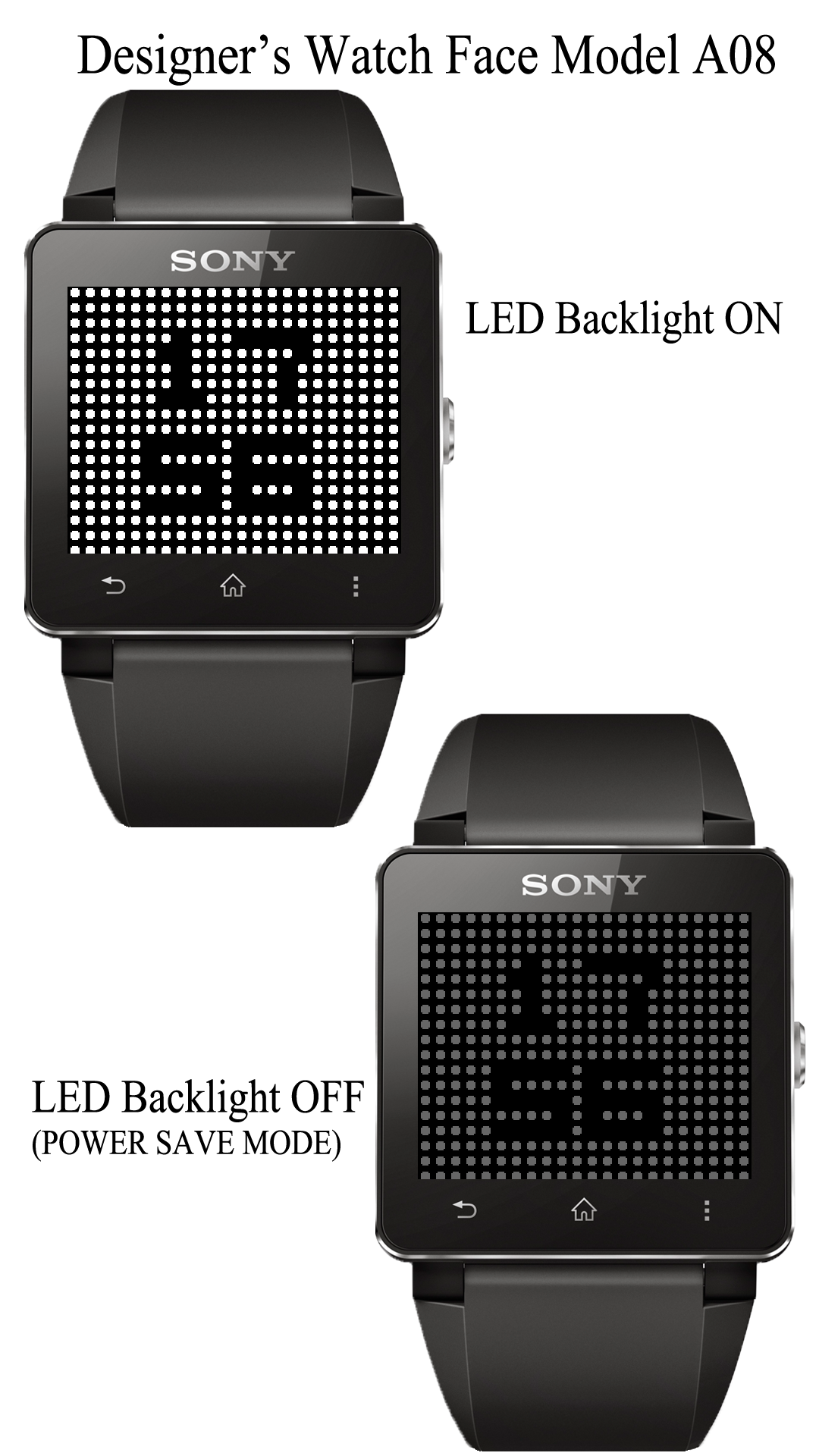 Android application A08 WatchFace for SmartWatch2 screenshort