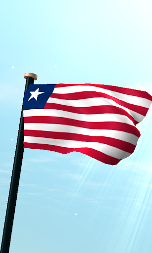 Liberia Flag 3D Free Wallpaper