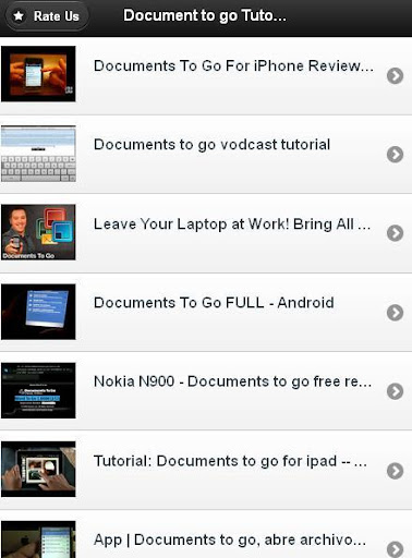 Documents To Go Tutorials