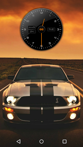 Racer Clock Zooper Widget