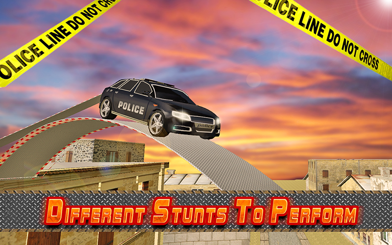    Police Roof Car Jump & Stunts- screenshot  